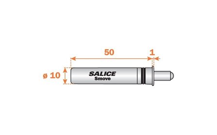 Salice Smove deurdemper universeel grijs/grijs