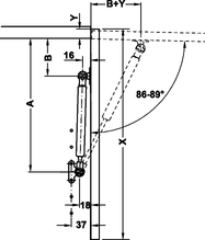 Gasdrukveer 230mm