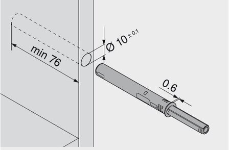 Tip-on lange versie, Terrazwart