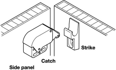 Mini Latch Druksnapper