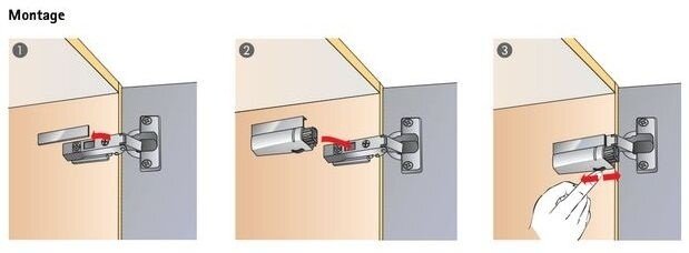 Deurdemper voor inliggende deuren (bocht 16  mm)