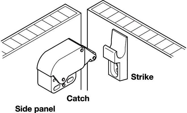 Mini Latch Druksnapper